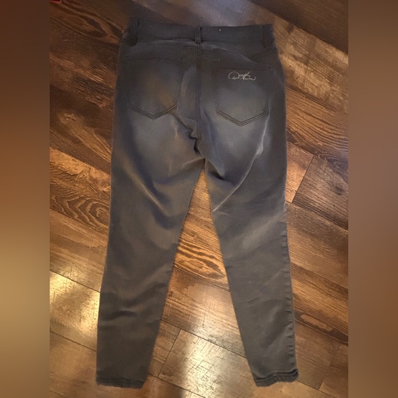 DG2 by Diane Gilman Charcoal Skinny Jeans - Picture 4 of 4